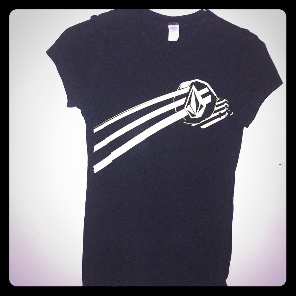 Sale Volcom Tee Black Gold Graphic Tee